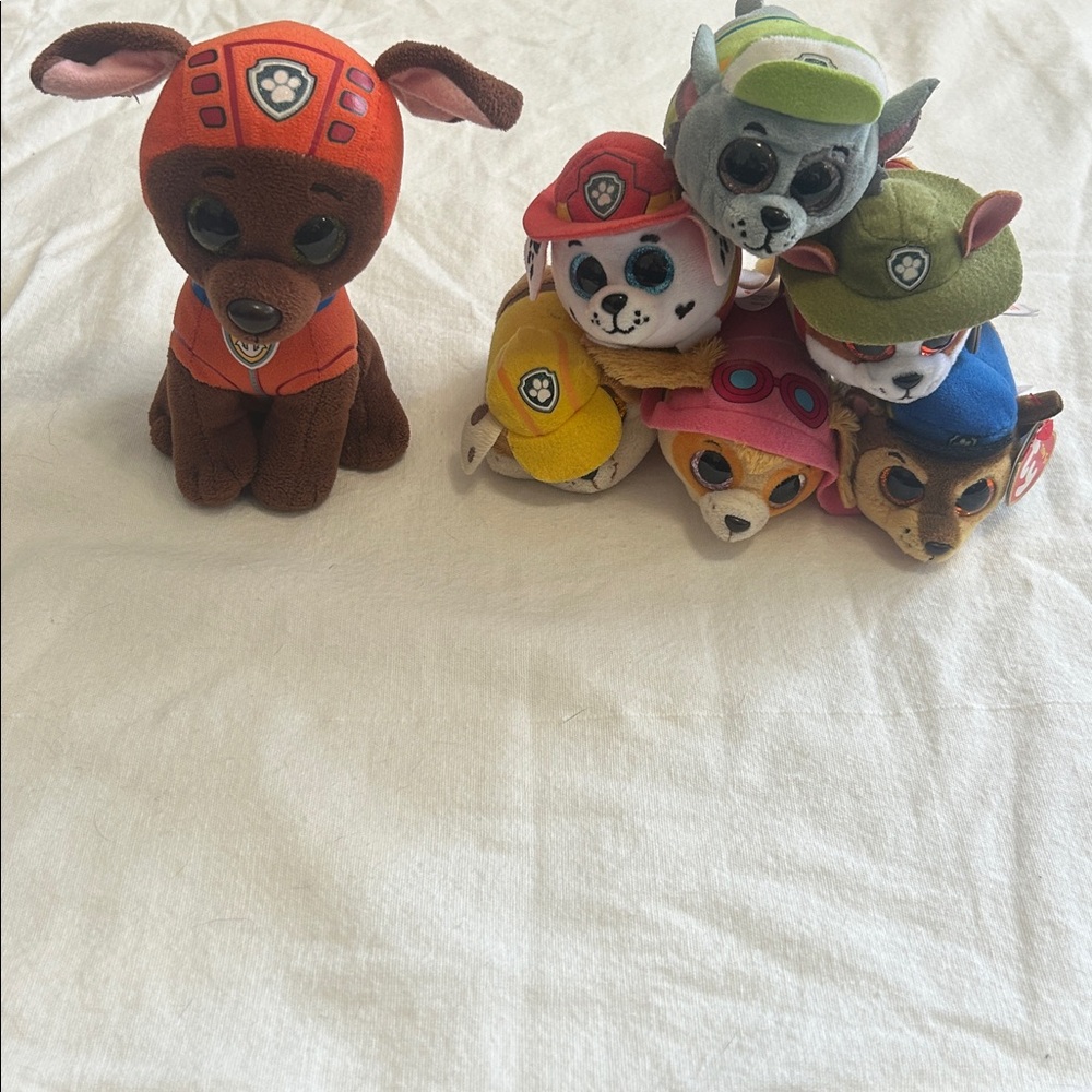 Ty paw patrols plush lot